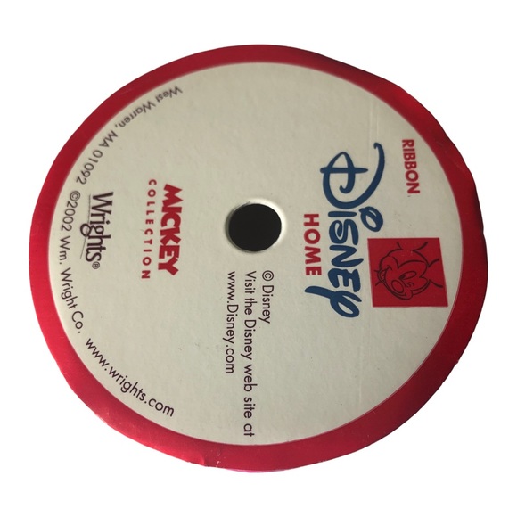 NEW Disney Home Wrights Minnie Mouse Ribbon 7/8”  Satin Ribbon 12 Feet 2002 - Picture 2 of 3